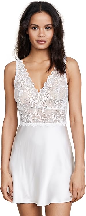 hanky panky Women's Lady Catherine Chemise Light Ivory Lingerie LG